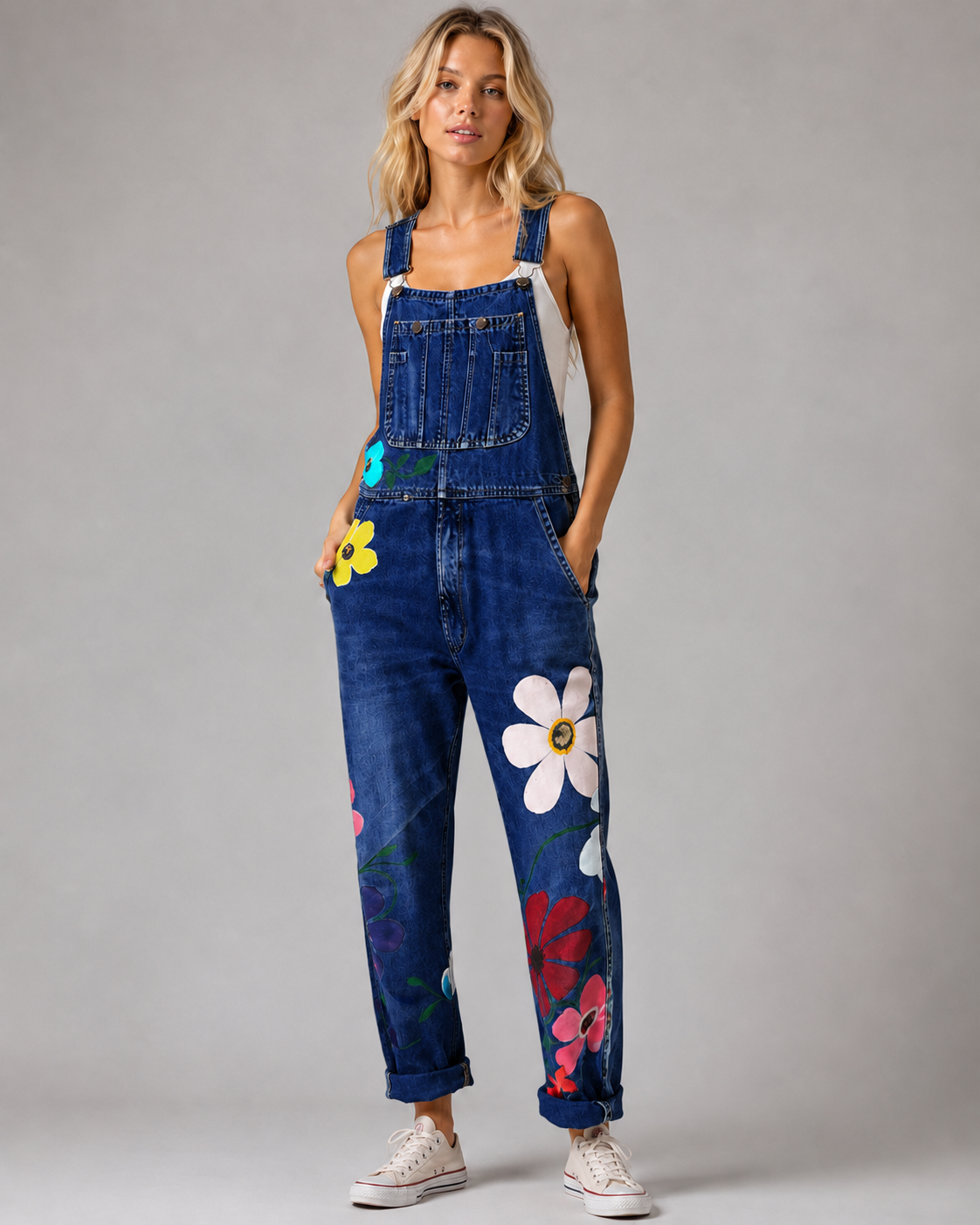 Jumpsuit in denimstijl voor dames