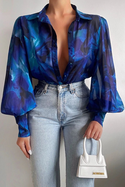 Dames Blouse Speelse Pasvorm Lichte Katoen 5