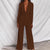 Variant image for Dames Blazer en Broek Set Chique Polyester Mix voor Formele Gelegenheden-11