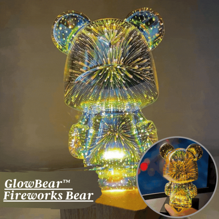 Nachtlampje Kinderen Multicolor Teddybear 3D Effect LED Kunststof-2