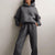 Dames 2-delig Fleece Set Casual voor de Winter 2