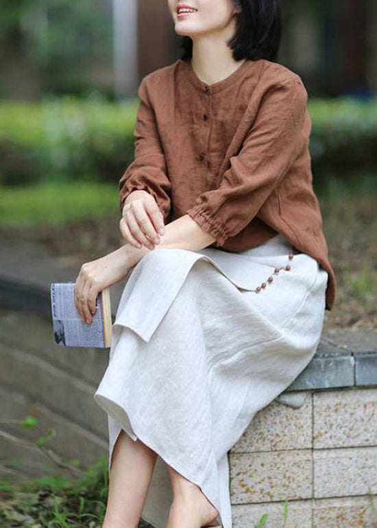 Dames A-Lijn Rok Asymmetrisch Met Elastische Taille 2