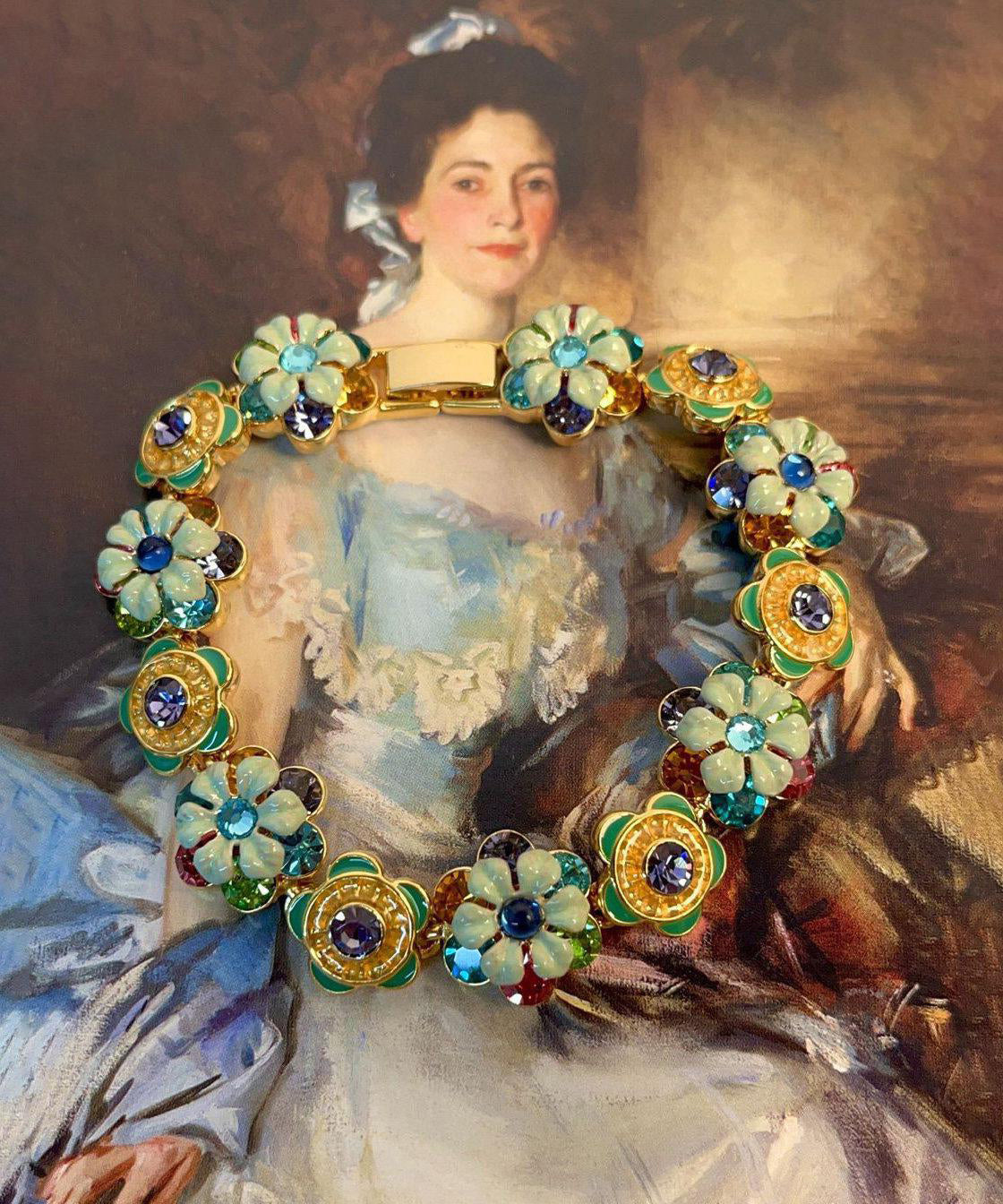 Dames Armband Bloemenketting Retro Stijl 2