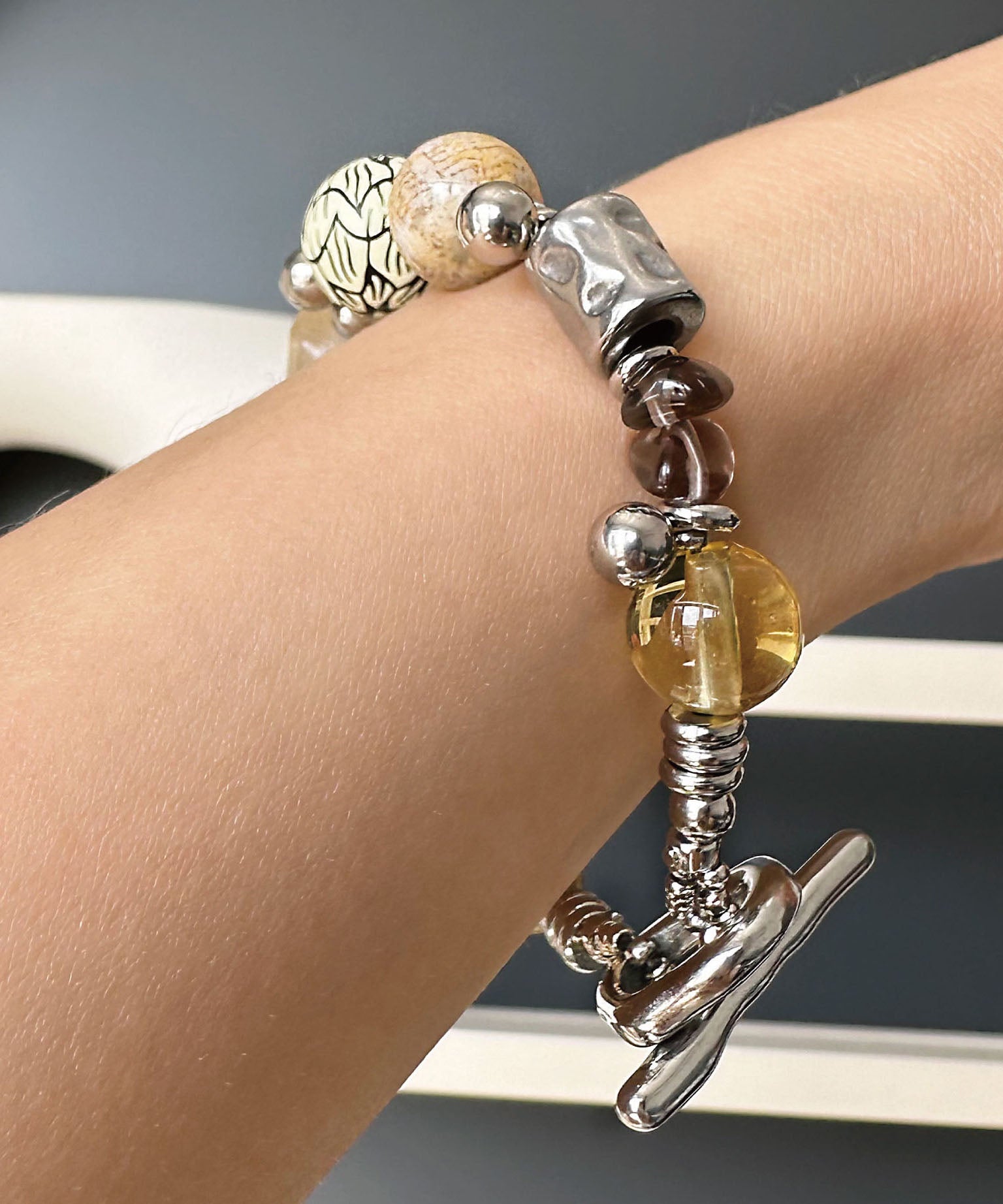Dames Armband Boheemse Stijl Kleurgeblokkeerd Handgemaakt 3