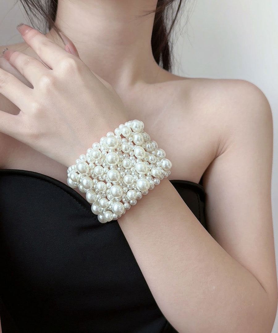 Dames Armband Geweven Parelstijl 0