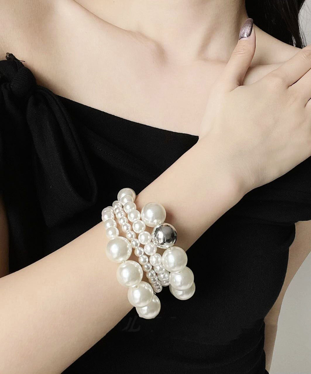 Dames Armband Meerdere Lagen Met Parel Bedels 2