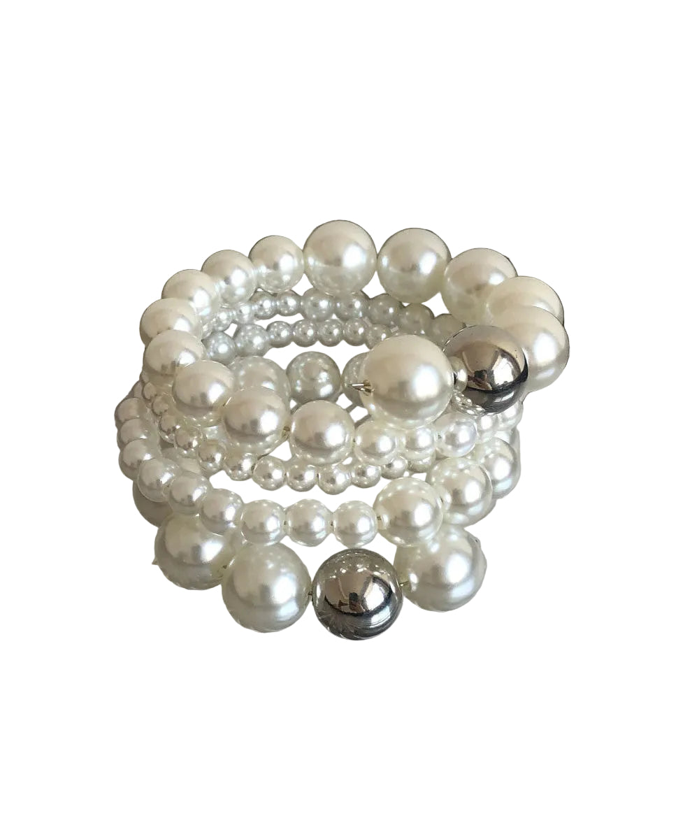 Dames Armband Meerdere Lagen Metalen Patchwork en Parel 1