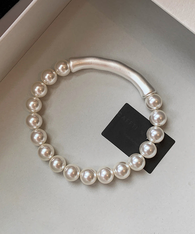 Dames Armband Met Parelaccenten en Bamboe Design 0