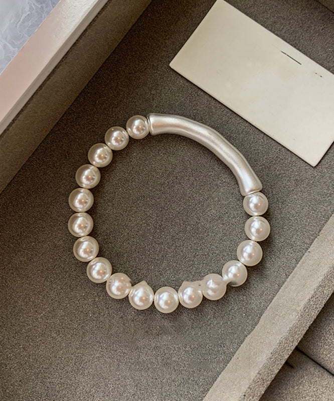 Dames Armband Met Parelaccenten en Bamboe Design 2