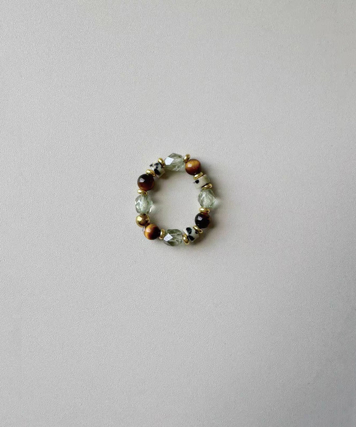 Dames Armband Set Met Tijgeroog en Glaskralen - Subtiele Armbandjes voor Elke Gelegenheid 3