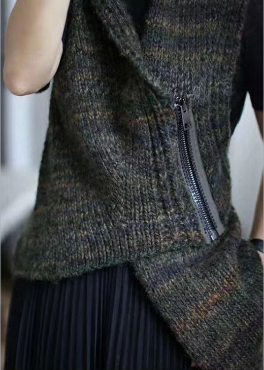 Dames Asymmetrisch Vest met Ritssluiting 3