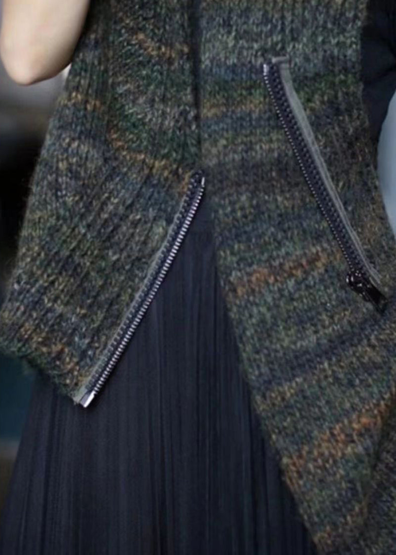 Dames Asymmetrisch Vest met Ritssluiting 4