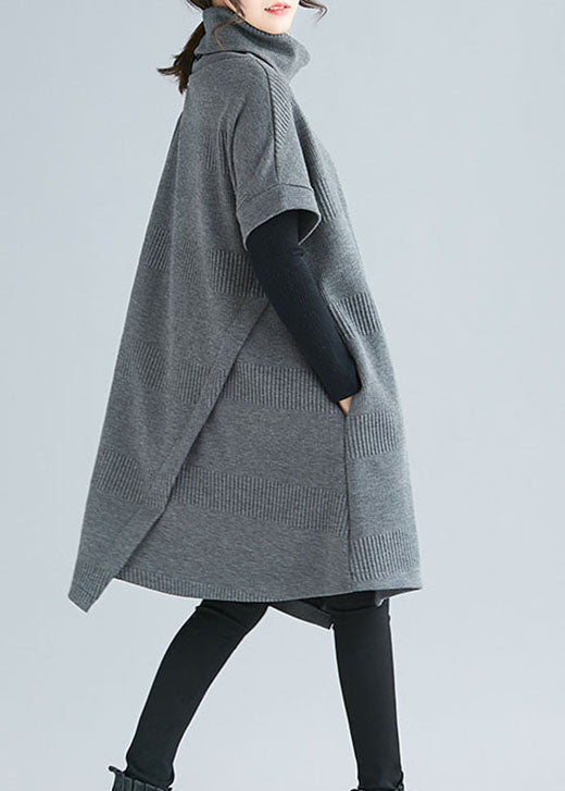 Dames Asymmetrische Jurk met Col 3