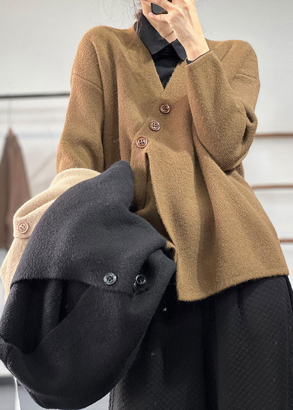 Dames Asymmetrische Trui van Dikke Kasjmier voor de Winter 1