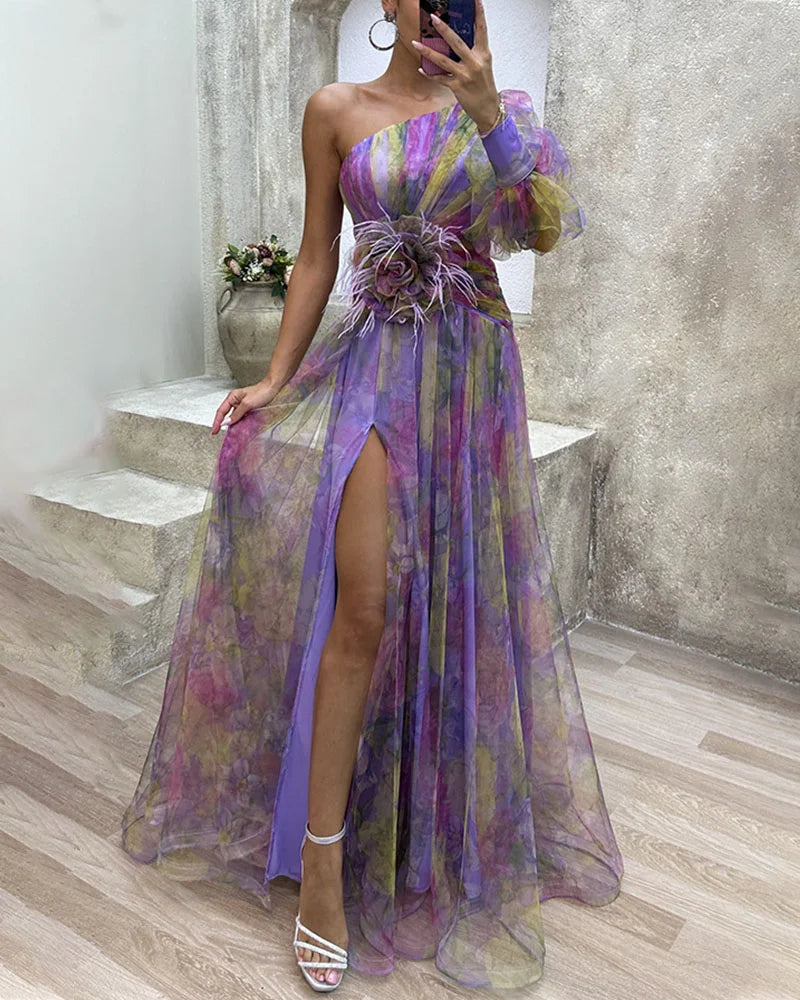 Dames Avondjurk Off-Shoulder Stijlvol 1