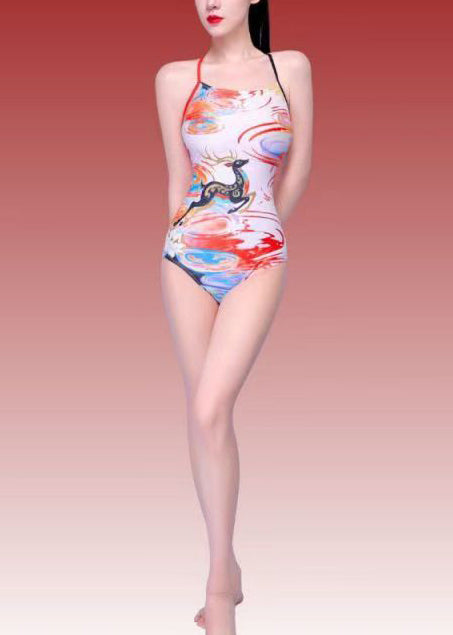 Dames Badmode Bodysuit Asymmetrisch met Gekruiste Bandjes 3