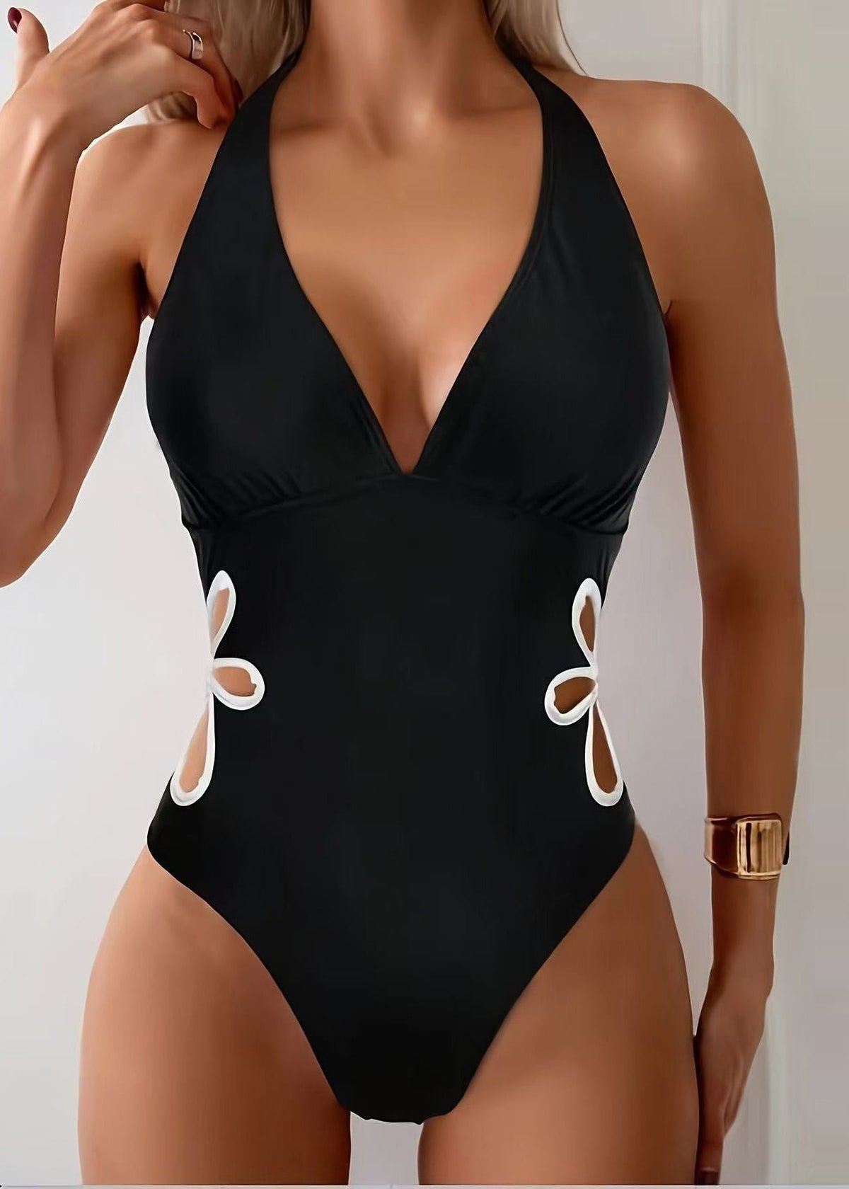 Dames Badmode Halter Bodysuit 1