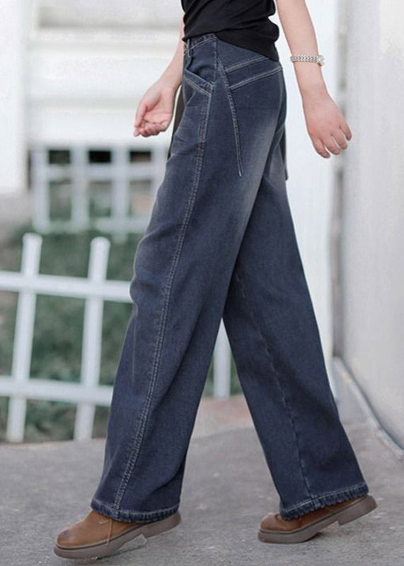 Dames Baggy Denim Broek Hoge Taille 3