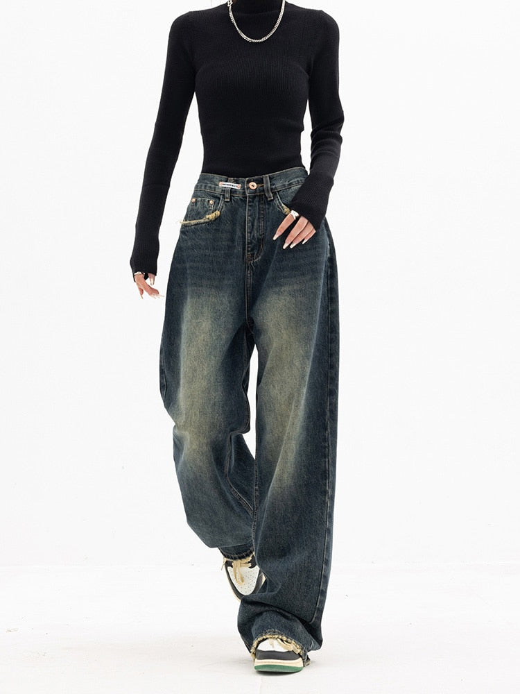 Dames Baggy Jeans Vintage Stijl 2