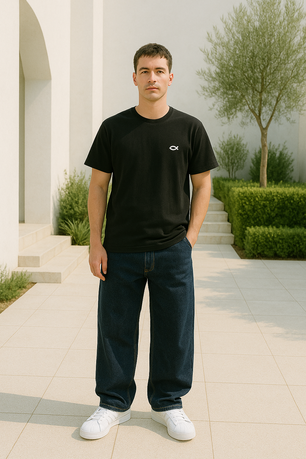 Dames Baggy Jeans Wijd Denim Casual Pasvorm 1