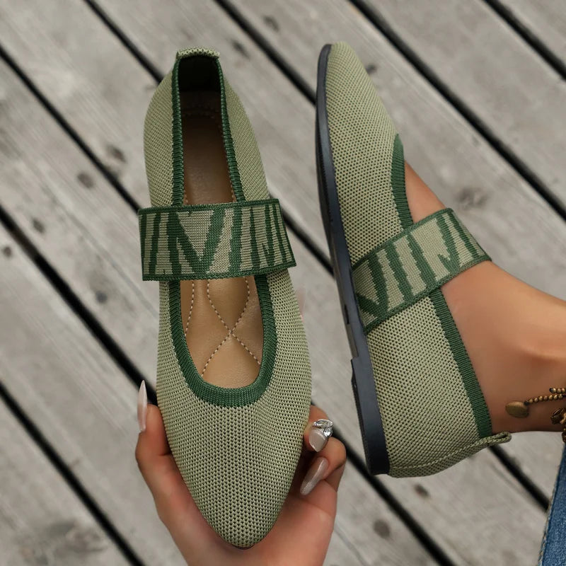 Dames Ballerina's Casual Stijl Met Spitse Neus 9