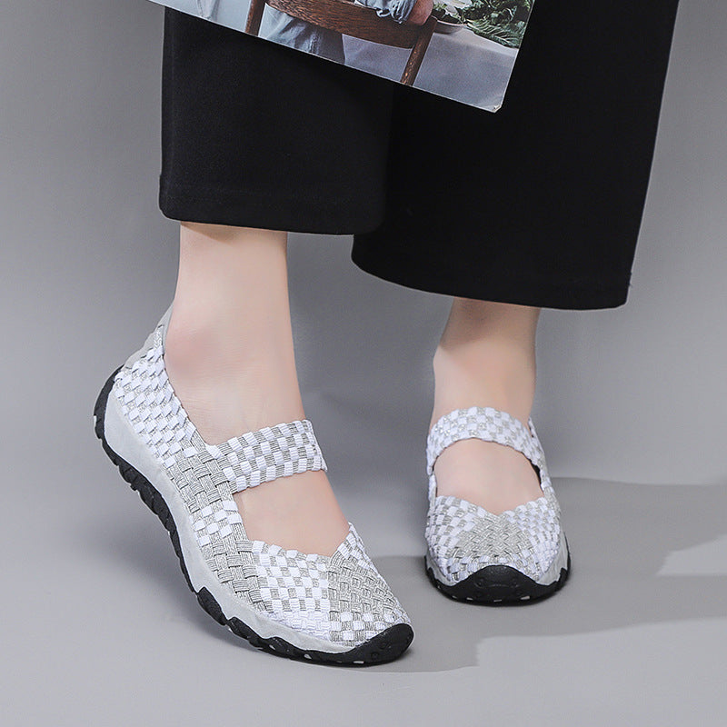 Dames Ballerina's met Elastische Bandjes 0