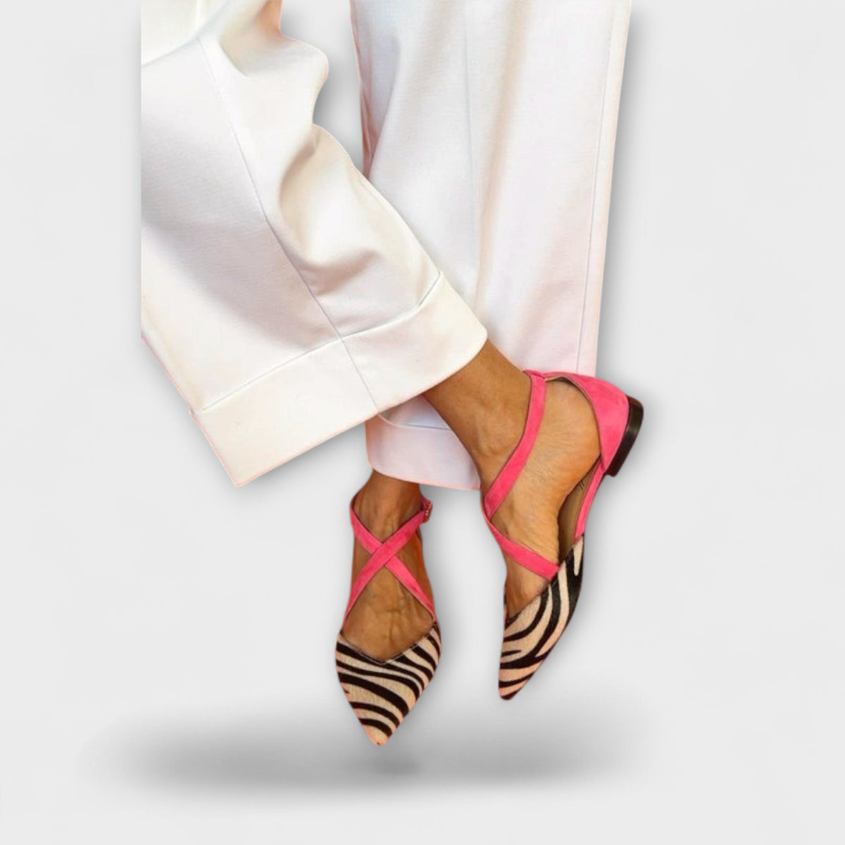 Dames Ballerina's met Zebra Design 1