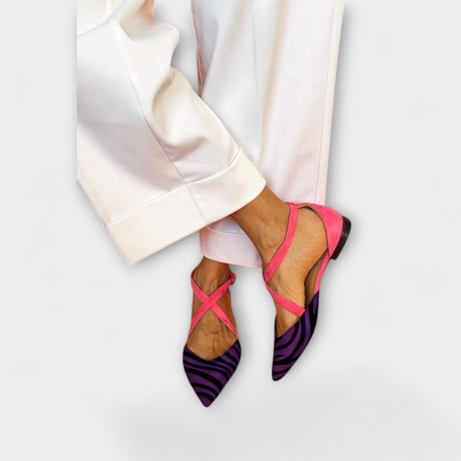 Dames Ballerina's met Zebra Design 2