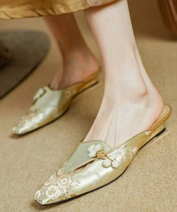 Dames Baotou Slippers Geborduurd 3
