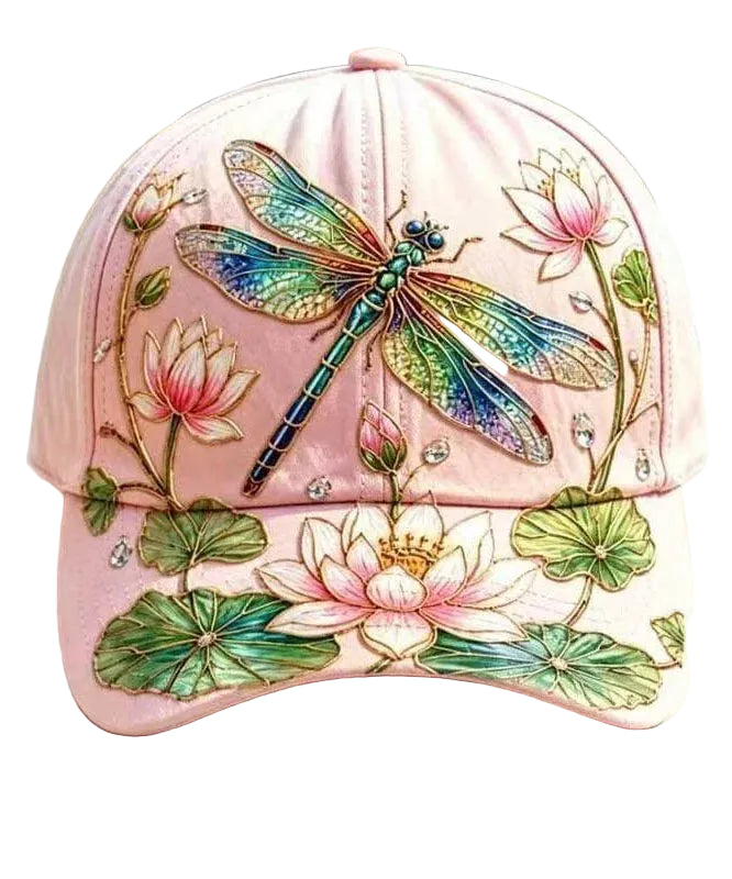 Dames Baseballpet Met Libellenprint Casual Stijl 0