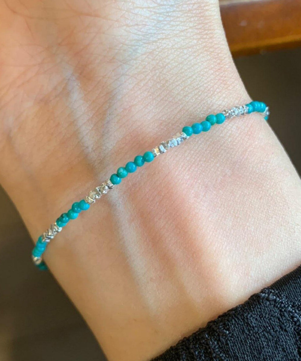 Dames Bedelarmband Korte Stijl Turkoois Accent 2