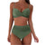 Dames Bikini Hoge Taille Rekbaar Voor Strand En Zwembad 0