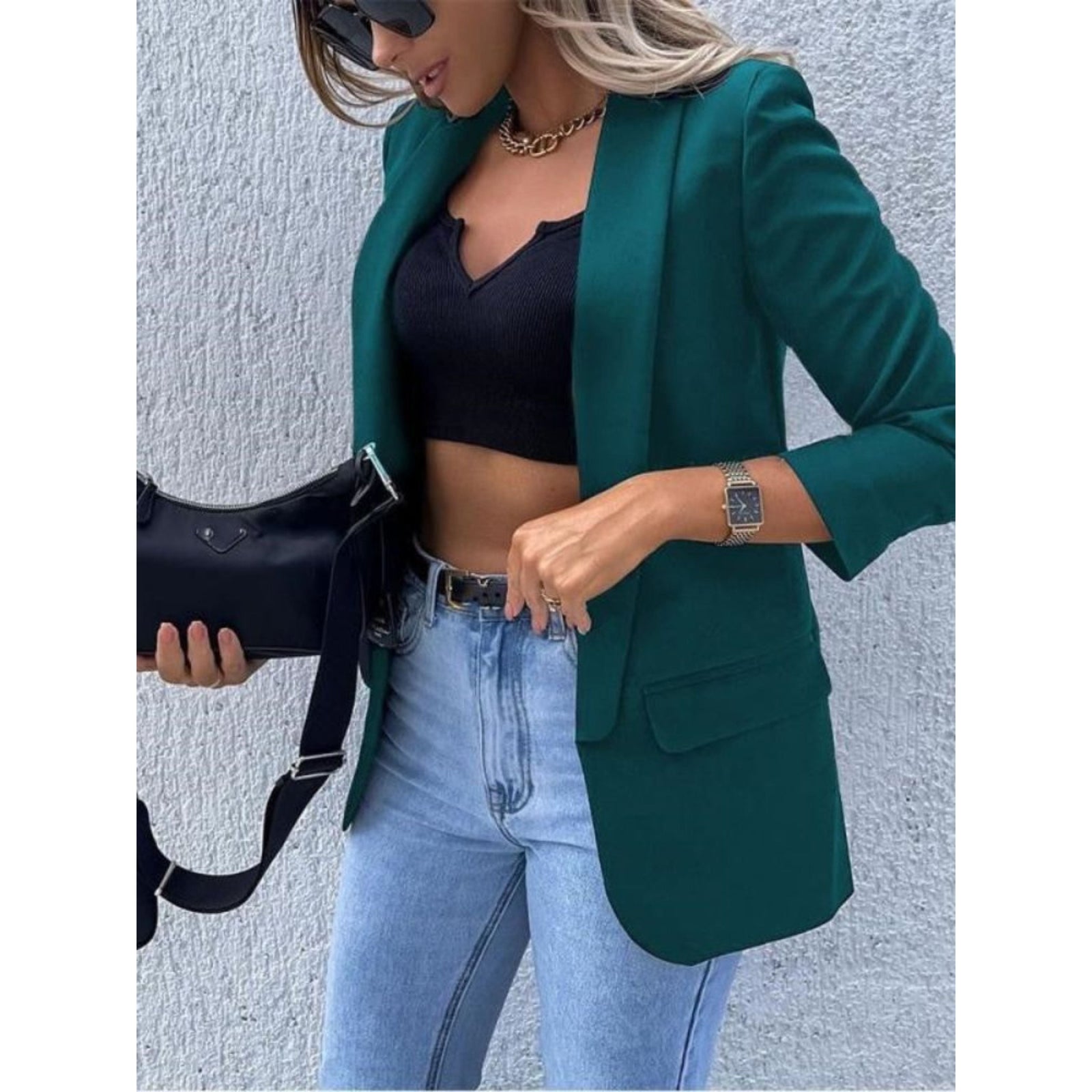 Dames Blazer Casual Moderne Stijl 2