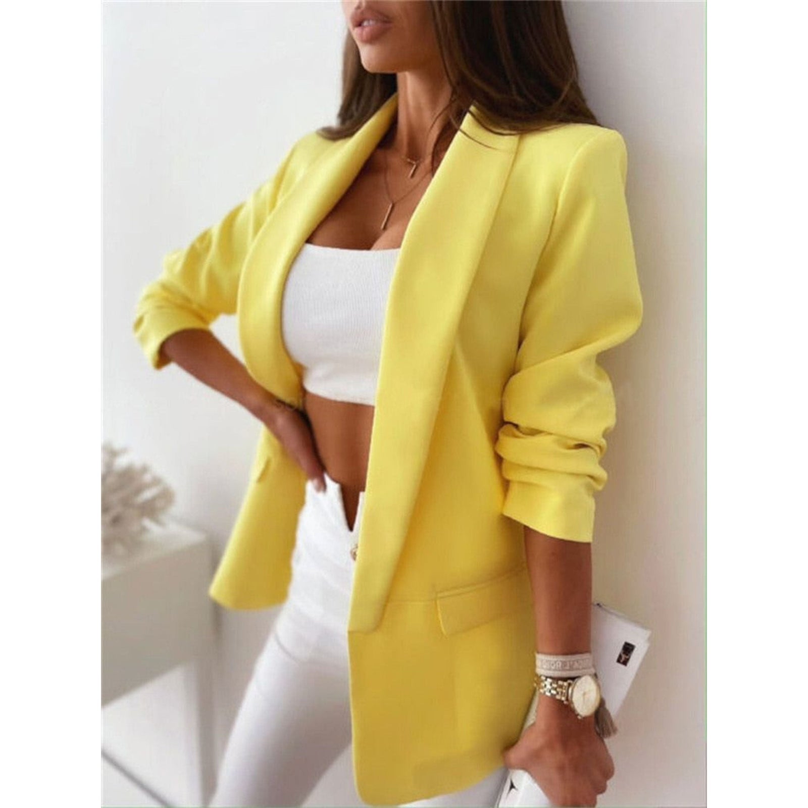 Dames Blazer Casual Moderne Stijl 3