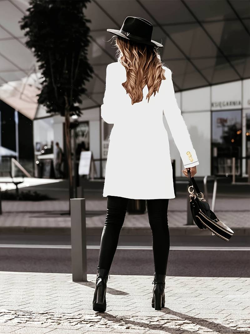 Dames Blazer Casual Professioneel Met Verfijnde Snit 2