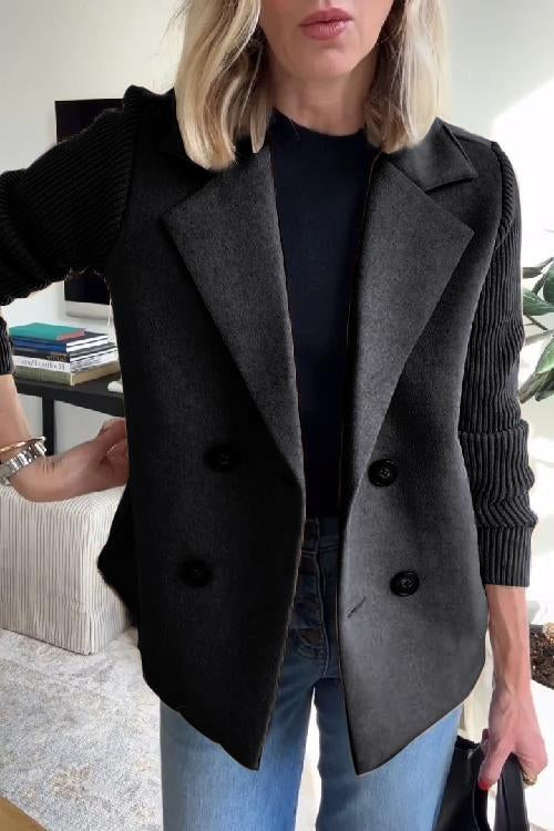 Dames Blazer Gebreid Licht Zakelijk 7