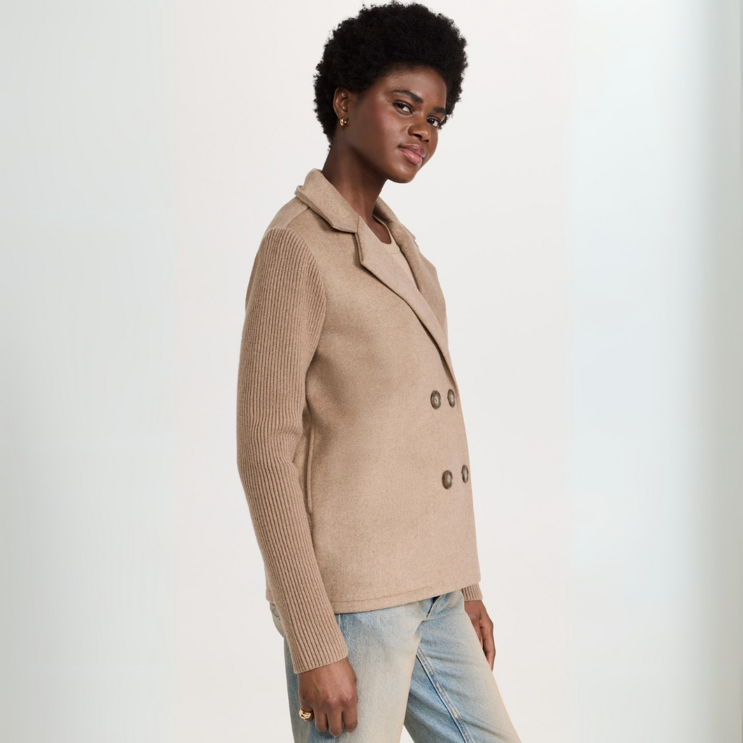 Dames Blazer Jas Gebreid Comfortabel 3