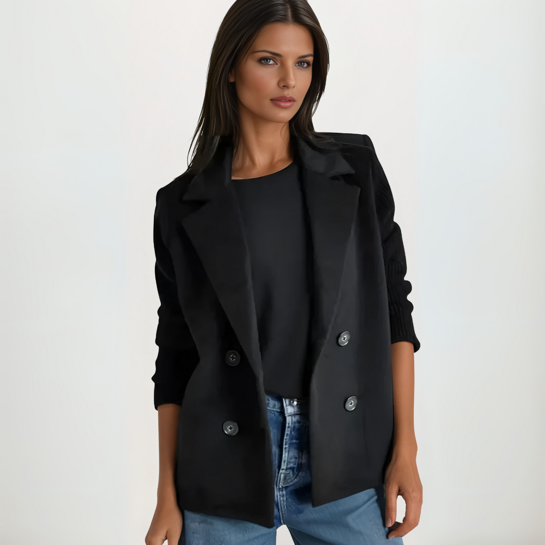 Dames Blazer Jas Gebreid Comfortabel 4