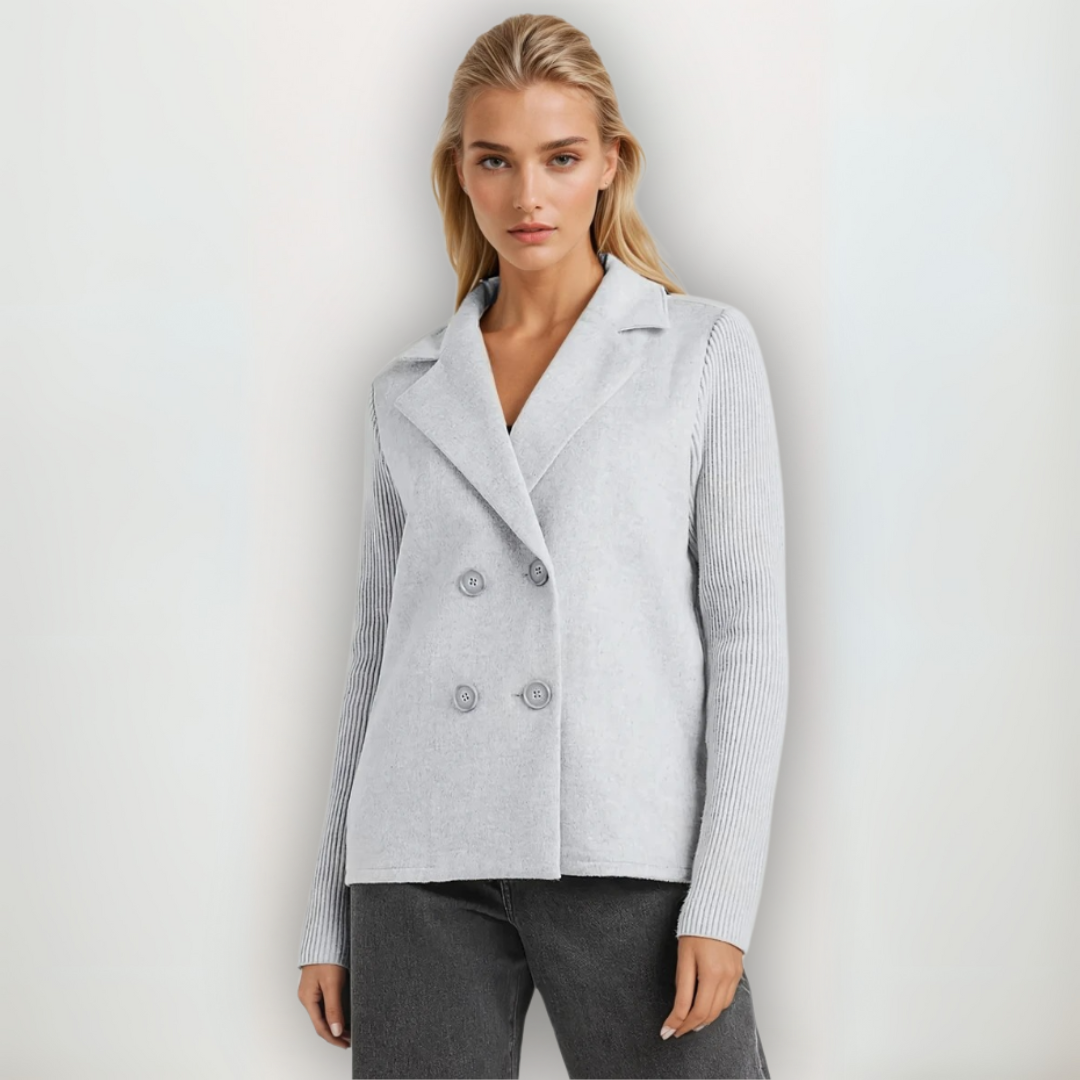 Dames Blazer Jas Gebreid Comfortabel 5