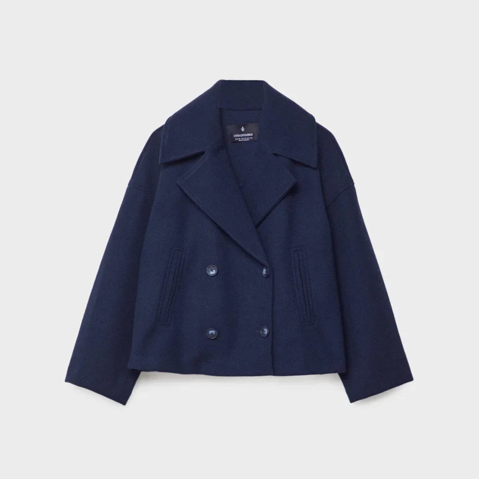 Dames Blazer Korte Pasvorm Met Dubbele Rij Knopen 10