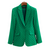 Dames Blazer Met Ruitpatroon Elegante Acetaat-Spandex 0