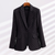 Dames Blazer Met Ruitpatroon Elegante Acetaat-Spandex 1