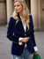 Dames Blazer Retro Elegant Met Enkele Knop 2