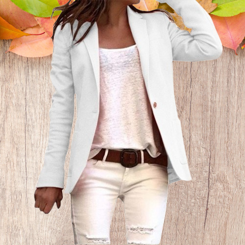 Dames Blazer Slim-Fit Stijlvol voor Kantoor en Casual Gelegenheden 5