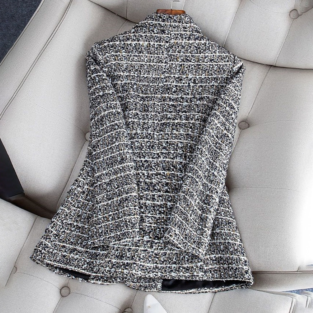 Dames Blazer Tweed Stijlvol 3