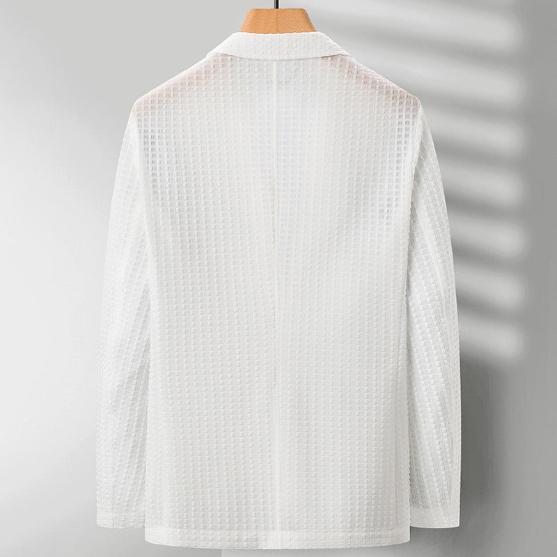 Dames Blazer Waffle Knit Luxe Viscose 1