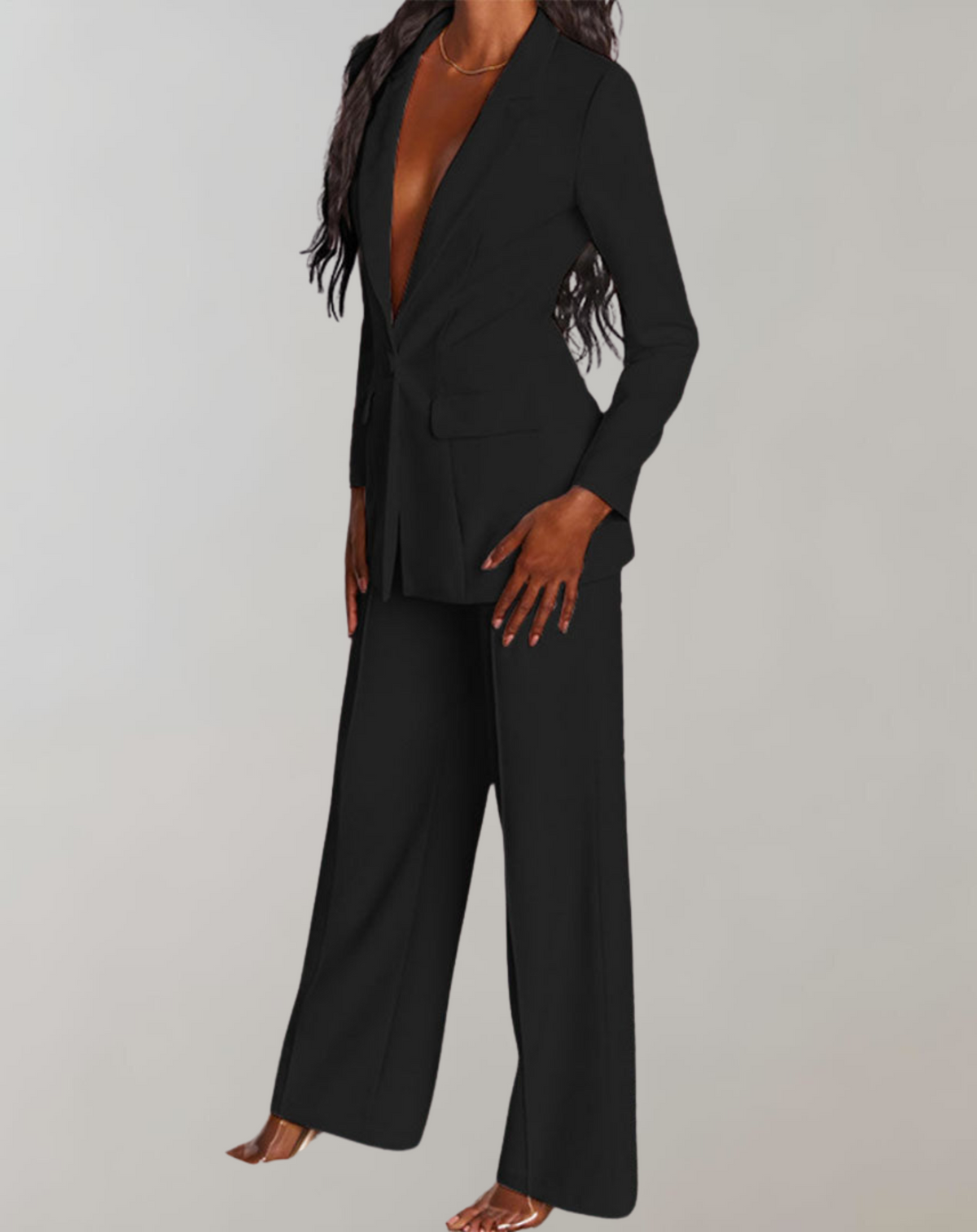 Dames Blazer en Broek Set Stijlvol 1