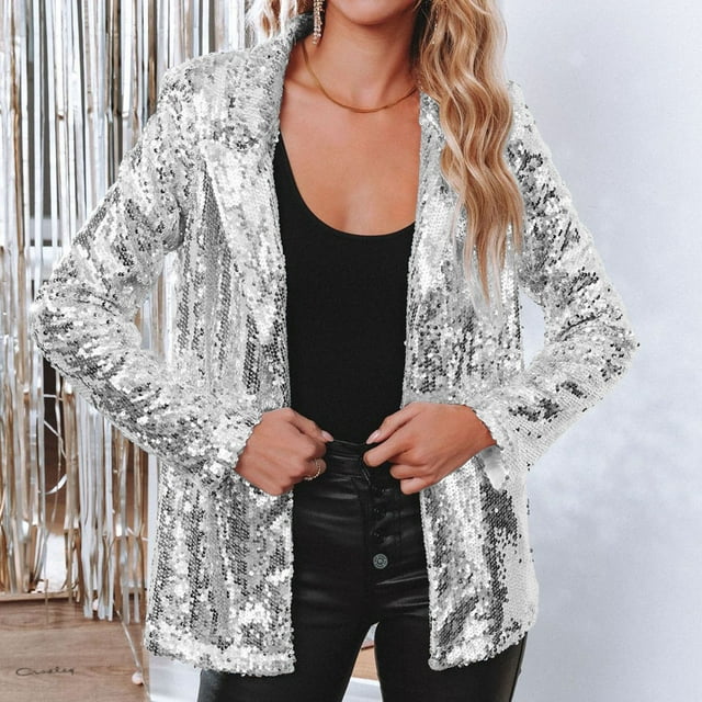 Dames Blazer met Pailletten voor Herfst 1