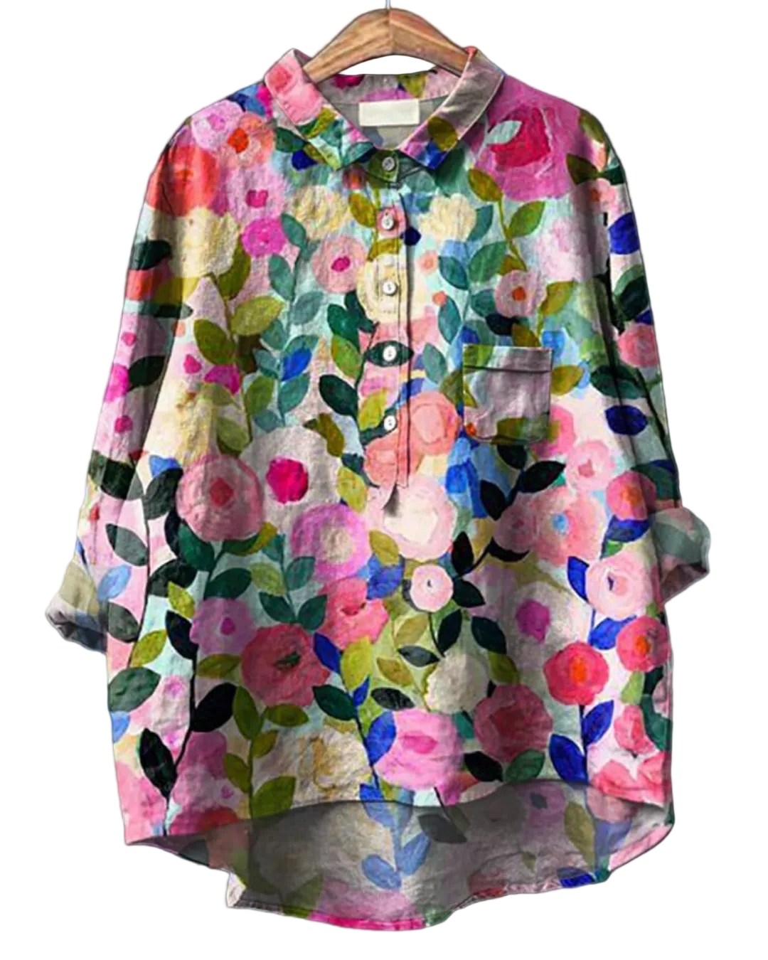 Dames Bloemenblouse Romantisch 0