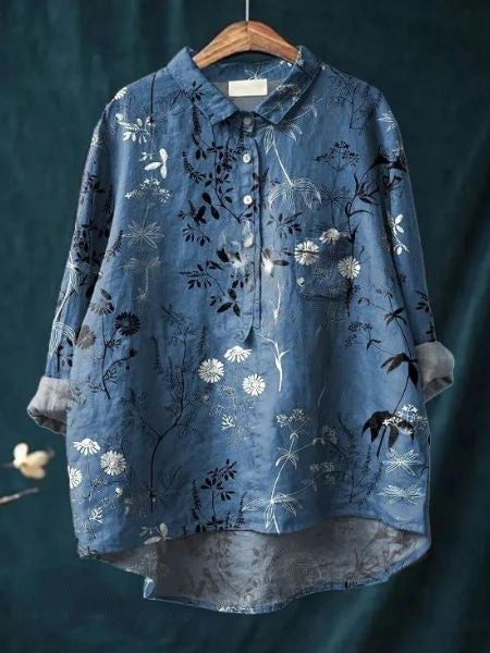 Dames Bloemenblouse Romantisch 14